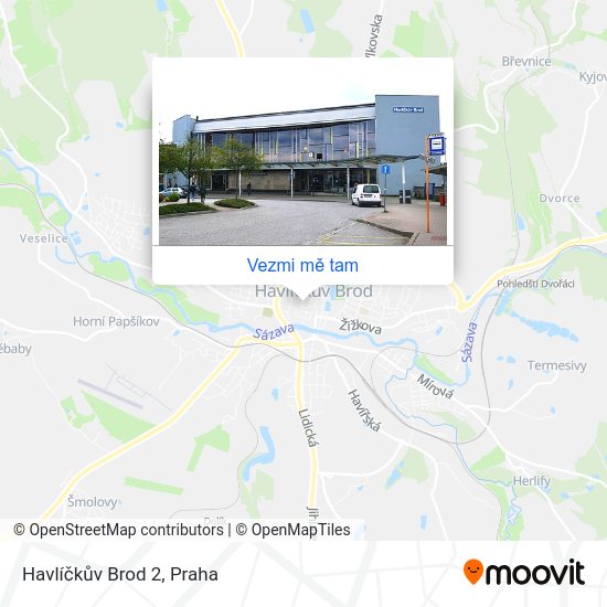 Havlíčkův Brod 2 mapa
