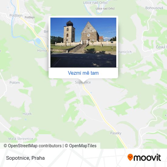 Sopotnice mapa