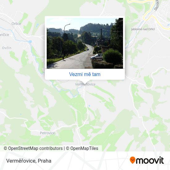 Verměřovice mapa