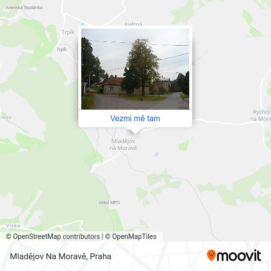 Mladějov Na Moravě mapa