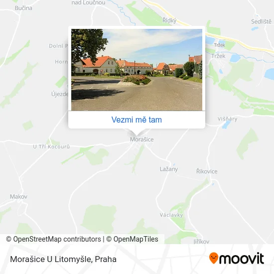 Morašice U Litomyšle mapa