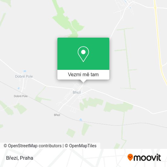 Březí mapa