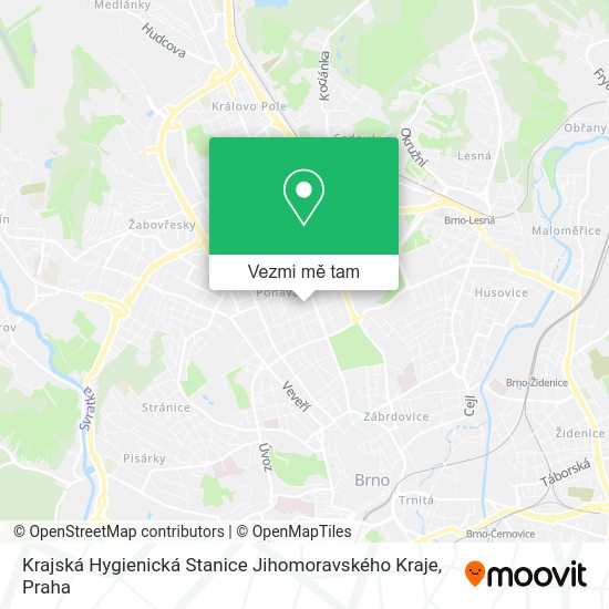 Krajská Hygienická Stanice Jihomoravského Kraje mapa