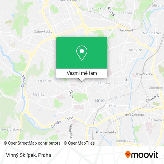 Vinný Sklípek mapa