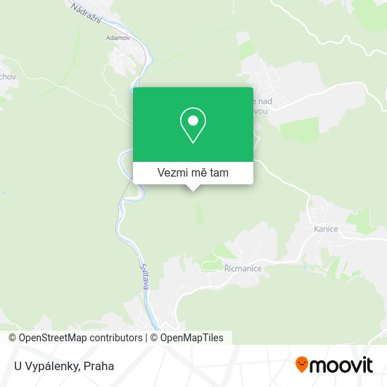 U Vypálenky mapa