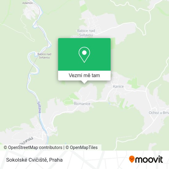 Sokolské Cvičiště mapa