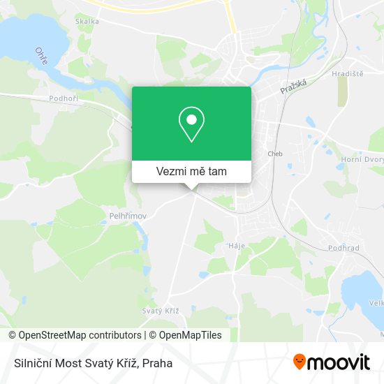 Silniční Most Svatý Kříž mapa