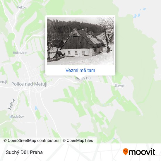 Suchý Důl mapa