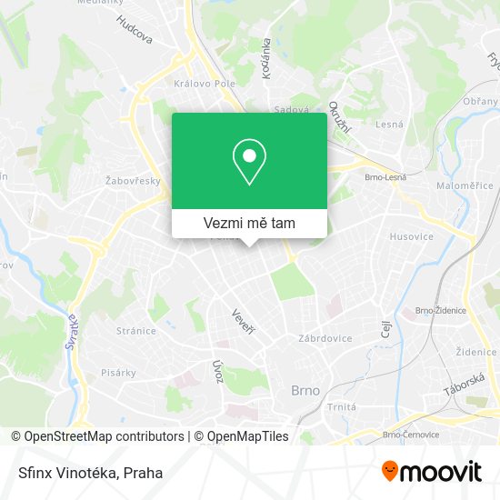Sfinx Vinotéka mapa