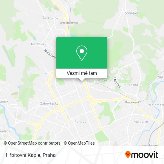 Hřbitovní Kaple mapa
