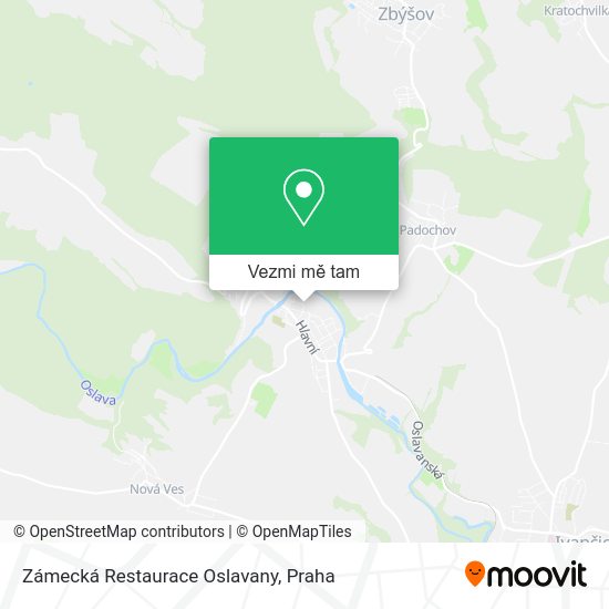 Zámecká Restaurace Oslavany mapa
