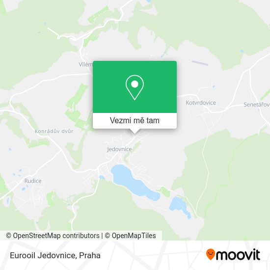 Eurooil Jedovnice mapa