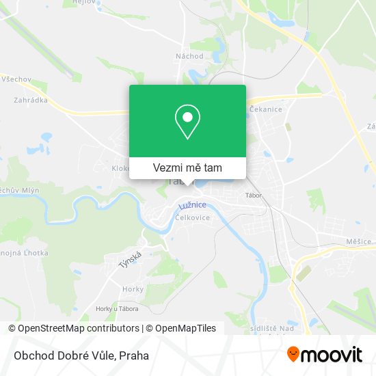 Obchod Dobré Vůle mapa