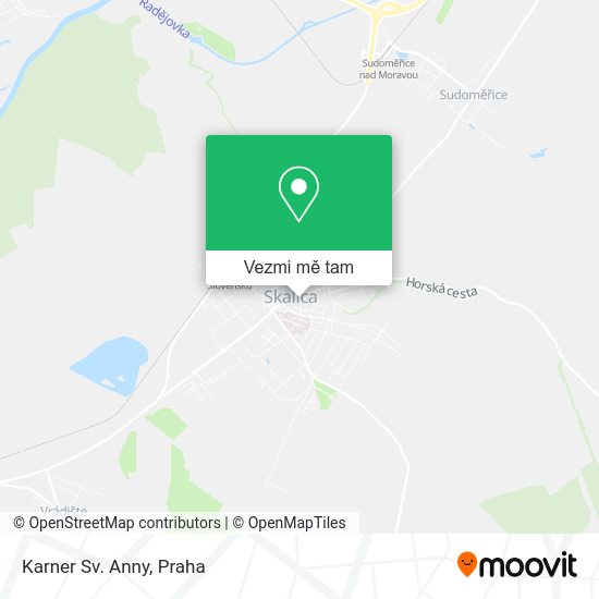 Karner Sv. Anny mapa