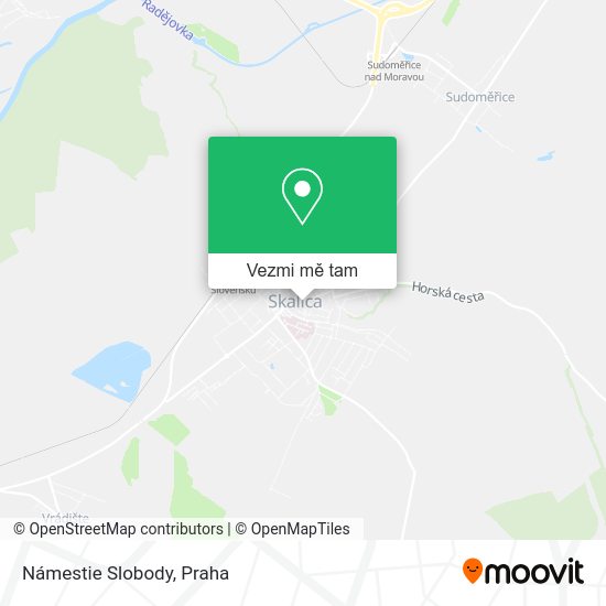 Námestie Slobody mapa
