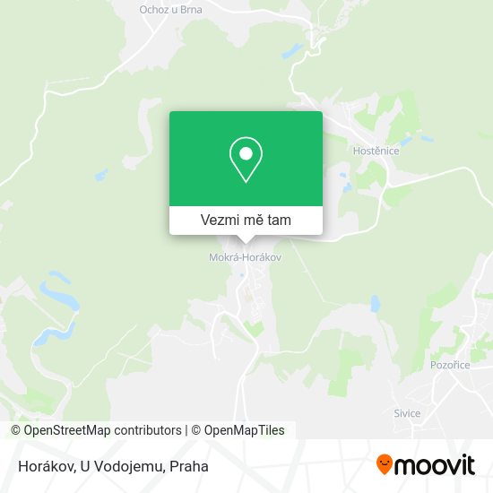 Horákov, U Vodojemu mapa