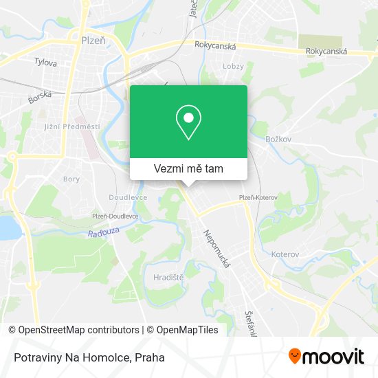 Potraviny Na Homolce mapa