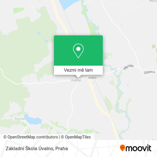 Základní Škola Úvalno mapa