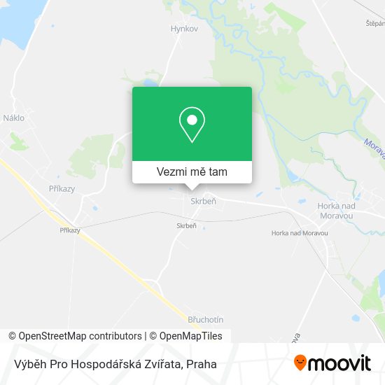Výběh Pro Hospodářská Zvířata mapa
