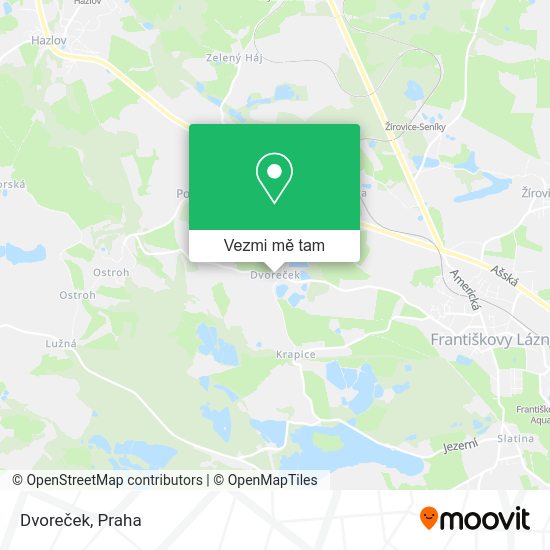 Dvoreček mapa