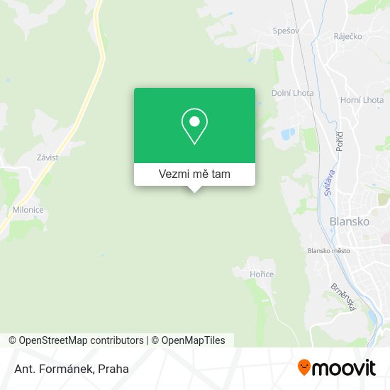 Ant. Formánek mapa