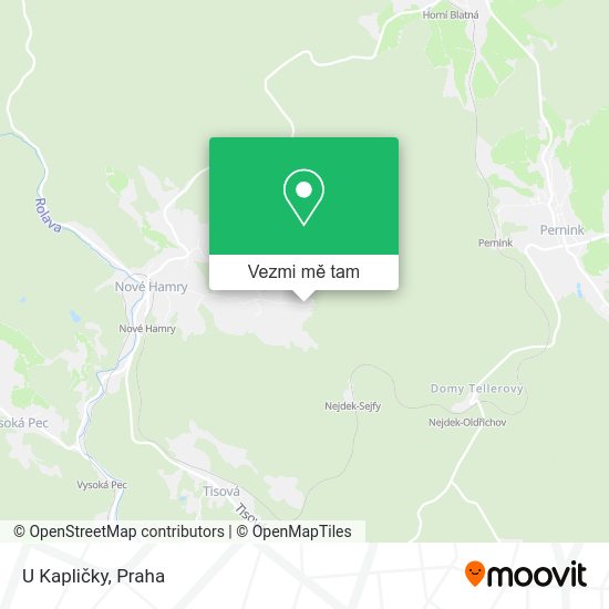 U Kapličky mapa