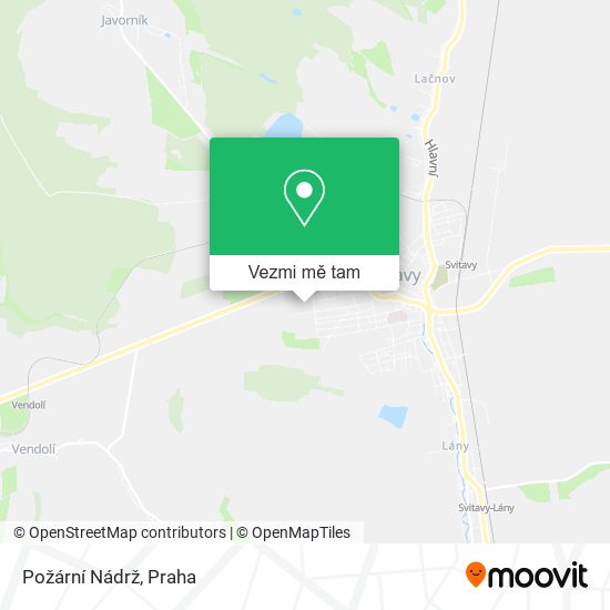 Požární Nádrž mapa