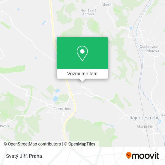 Svatý Jiří mapa