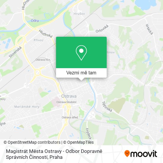 Magistrát Města Ostravy - Odbor Dopravně Správních Činností mapa