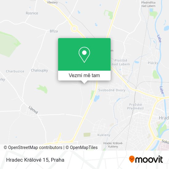 Hradec Králové 15 mapa
