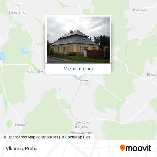 Vlkaneč mapa