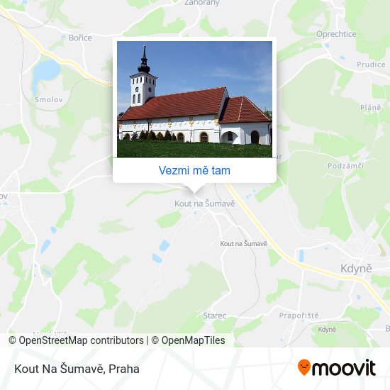 Kout Na Šumavě mapa