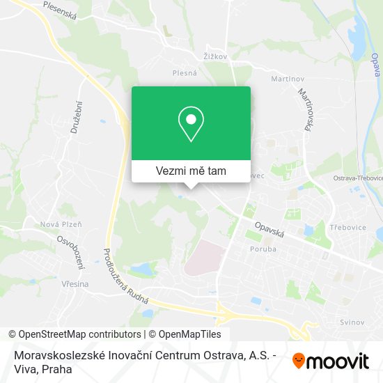Moravskoslezské Inovační Centrum Ostrava, A.S. - Viva mapa