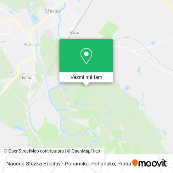 Naučná Stezka Břeclav - Pohansko: Pohansko mapa