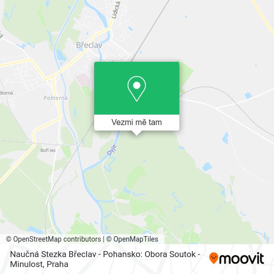 Naučná Stezka Břeclav - Pohansko: Obora Soutok - Minulost mapa