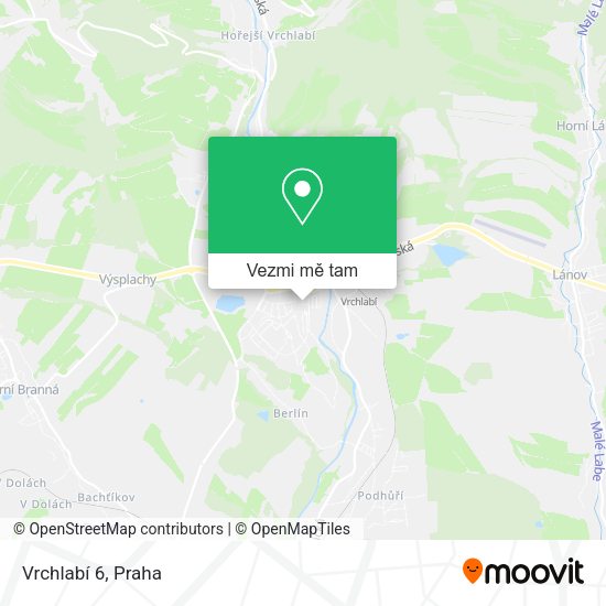 Vrchlabí 6 mapa