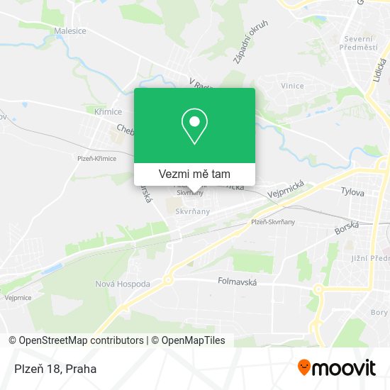 Plzeň 18 mapa