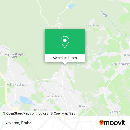 Kavárna mapa