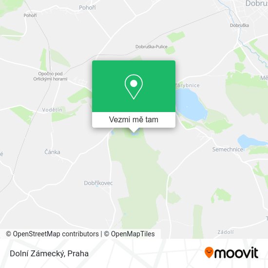Dolní Zámecký mapa