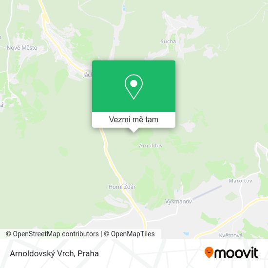 Arnoldovský Vrch mapa