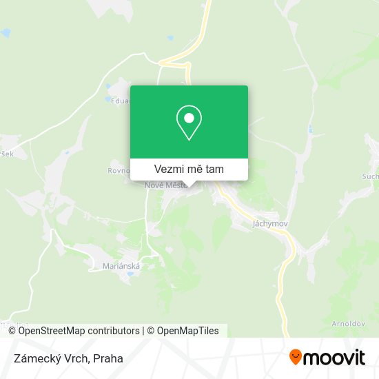 Zámecký Vrch mapa