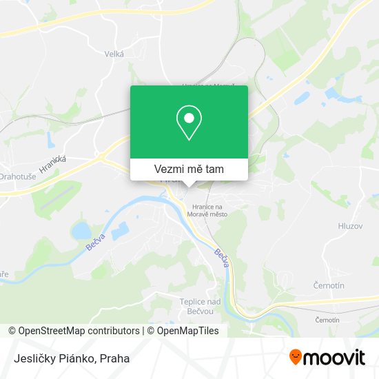 Jesličky Piánko mapa