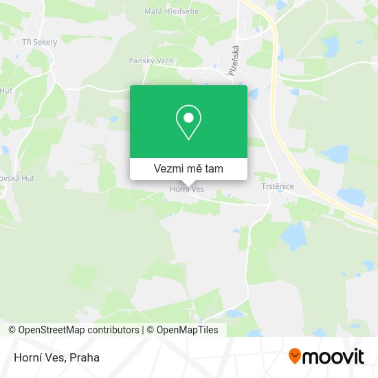 Horní Ves mapa