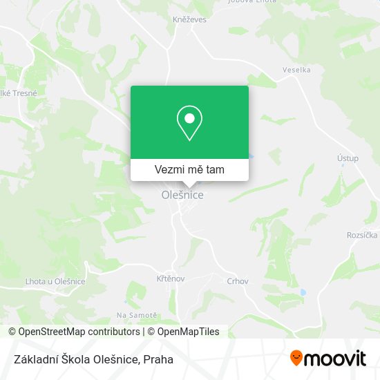 Základní Škola Olešnice mapa
