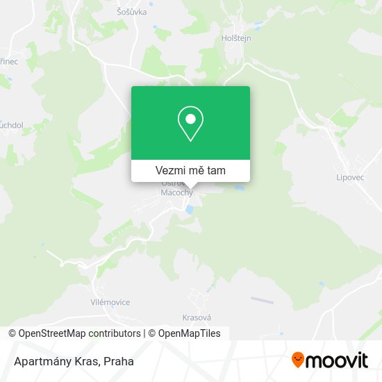 Apartmány Kras mapa