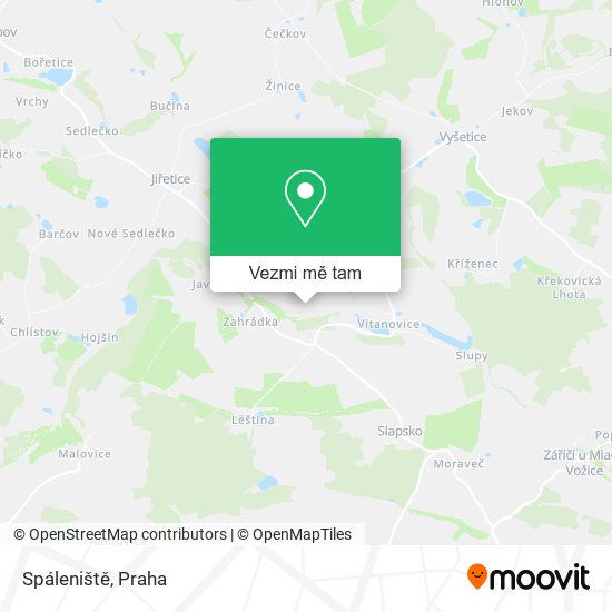 Spáleniště mapa