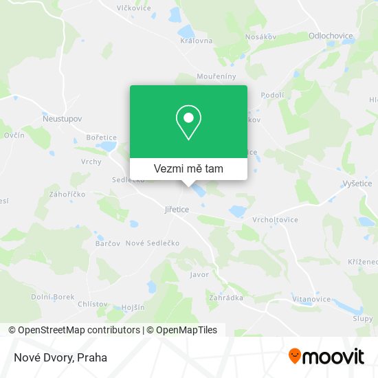 Nové Dvory mapa