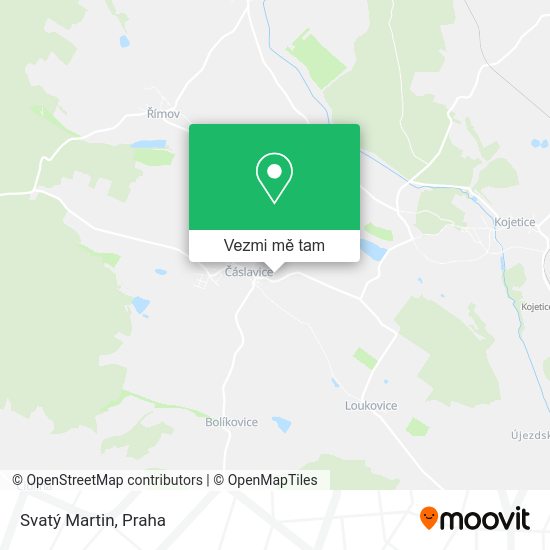 Svatý Martin mapa