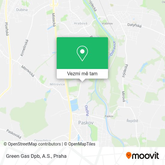 Green Gas Dpb, A.S. mapa