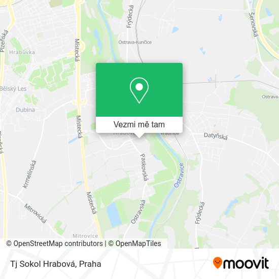 Tj Sokol Hrabová mapa